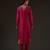 Fuchsia embroidered chanderi kurta set