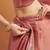 Dusty pink velvet ready to wear saree