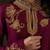 Plum embroidered chanderi kurta set