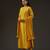 Yellow embroidered chanderi kurta set