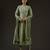 Green embroidered chanderi kurta set