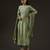 Green embroidered chanderi kurta set