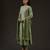 Green embroidered chanderi kurta set