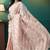 Peach organza foil printed ready to wear saree