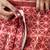 Maroon muslin printed ready to wear saree