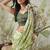 Pista muslin printed ready to wear saree