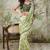 Pista muslin printed ready to wear saree