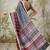 Red muslin printed ready to wear saree