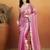 Mauve embroidered ready to wear saree