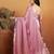 Mauve embroidered ready to wear saree