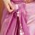 Mauve embroidered ready to wear saree