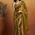 Mahendi embroidered ready to wear saree