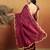 Maroon embroidered ready to wear saree