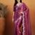 Purple embroidered ready to wear saree