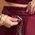 Burgundy satin ready to wear saree