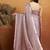 Lavender satin ready to wear saree