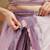 Lavender satin ready to wear saree