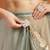 Pista satin ready to wear saree