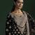 black embroidered silk lehenga with Kurti