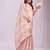Peach woven zari organza saree