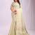 Pista woven zari organza saree