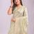 Pista woven zari organza saree
