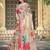 Yellow linen cotton woven border printed saree