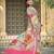 Yellow linen cotton woven border printed saree