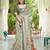 Pista linen cotton woven border printed saree