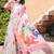 Off white printed saree with woven border