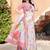 Off white printed saree with woven border