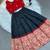 Black soft silk pure zari weaving ready to wear lehenga choli