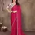 Pink georgette solid saree