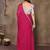 Pink georgette solid saree