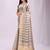 Grey organza woven patta saree