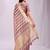 Purple organza woven patta saree