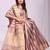 Purple organza woven patta saree