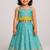 Skyblue soft silk pure zari weaving ready to wear lehenga choli