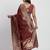 Maroon linen cotton woven saree