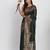 Dark green linen cotton woven saree