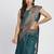 Sea green linen cotton woven saree
