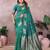 Rama banarasi silk blend jacquard weaving saree