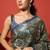 Green tissue printed saree