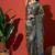 Green tissue printed saree