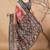 Black tissue printed saree