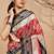 Black tissue printed saree