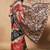 Black tissue printed saree