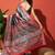 Multi tissue printed saree