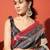 Multi tissue printed saree