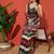 Multi tissue printed saree